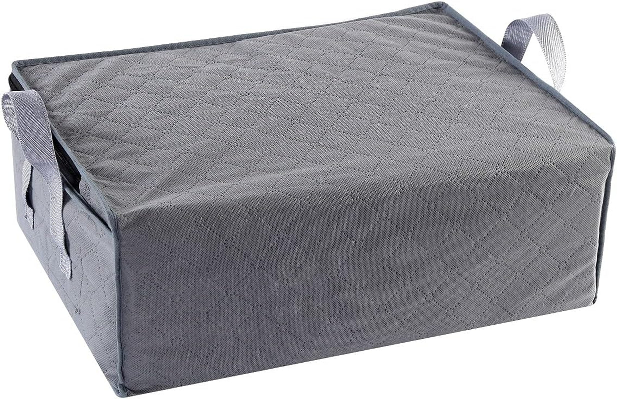 Storage Bins Storage Bags Closet Organizers Sweater Storage Clothes Storage Containers, 3Pc Pack, Gray (G01)
