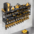 Power Tool Organizer 600 LBS with 12 Drill Holders, Wall Mount 4-Tier Heavy Duty Garage Organization, Perfect Gift for Men and Fathers