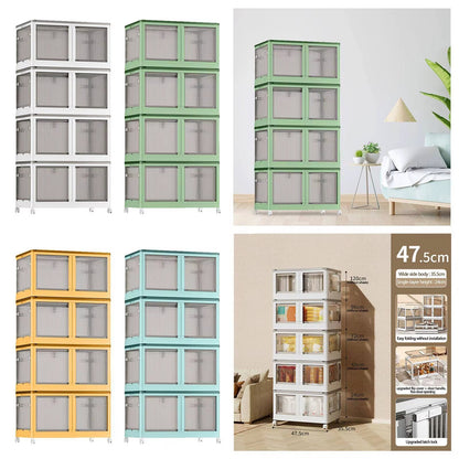 Storage Box Wardrobe Clothes Storage Box Toy Snack Storage Cabinet Household Folding Plastic Box Storage Box