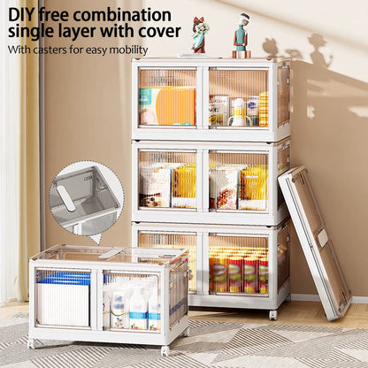 Storage Box Wardrobe Clothes Storage Box Toy Snack Storage Cabinet Household Folding Plastic Box Storage Box
